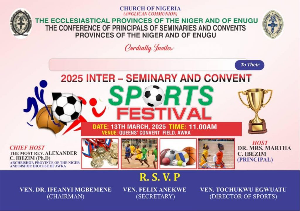 Commentary: Inter Convent And Seminaries Sports Competition Of Provinces Of The Niger And Enugu Anglican Communion