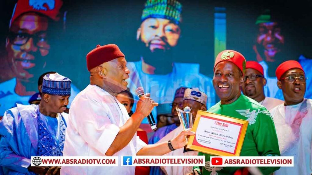 SOLUDO’S  GOVERNOR OF THE YEAR AWARD BY SUN NEWSPAPER